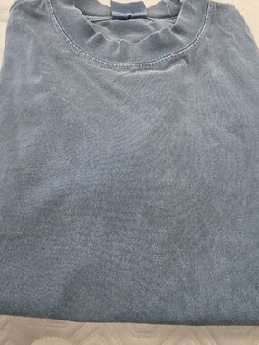 Shaka Wear Washed Dyed Blue WORLD FAMOUS HEAVYWEIGHT T-SHIRTS Medium Soft Cozy!